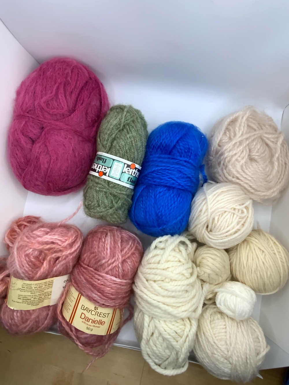 yarn lot mohair baycrest danielle wool vintage holland